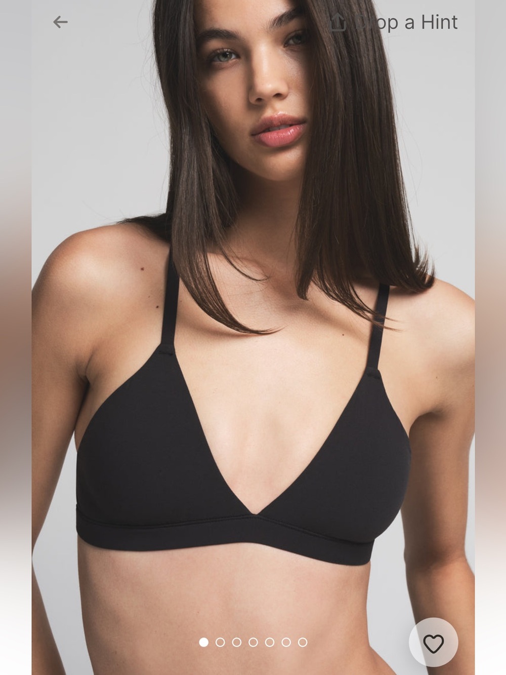 SKIMS NWT Fits Everybody Triangle Racerback Bralette - Onyx